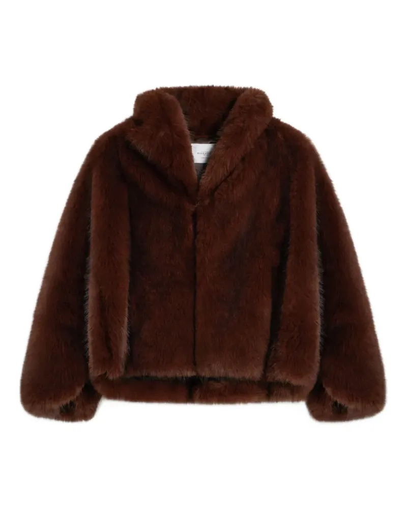Ballantyne faux-fur shawl-collar jacket - Braun Braun