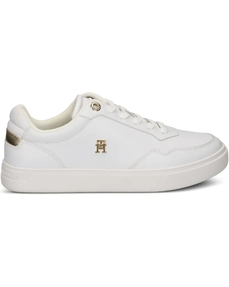 Tommy Hilfiger Sneakers aus Leder - Weiß Weiß
