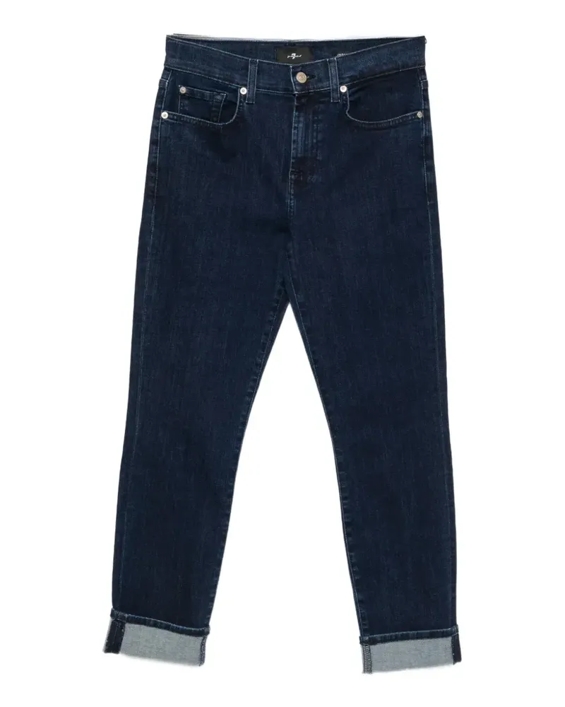 7 for all mankind Skinny-Jeans mit Relaxed-Schnitt - Blau Blau