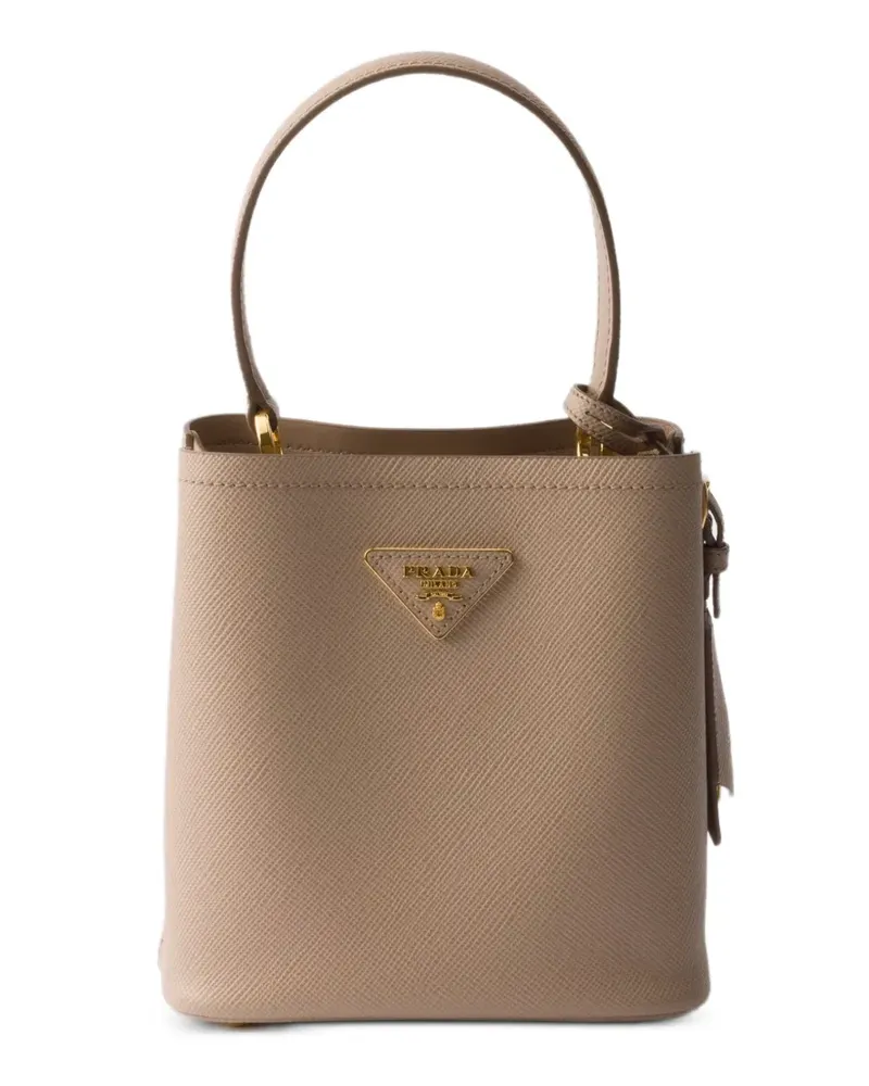 Prada Panier mini Saffiano leather bag - Nude Nude