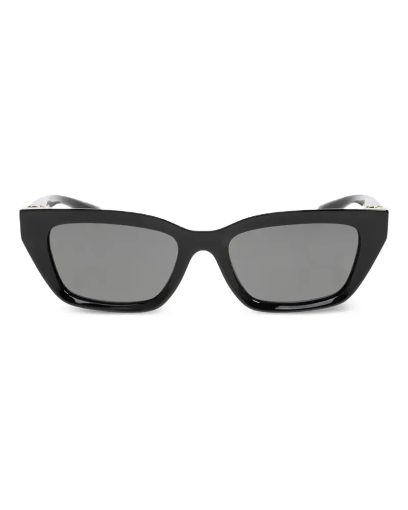Dolce & Gabbana Sonnenbrille mit Logo - Schwarz Schwarz