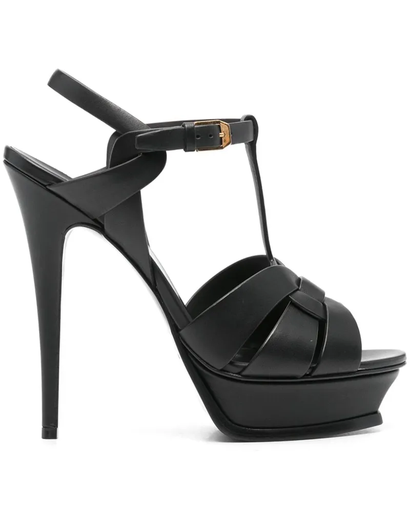Saint Laurent Tribute' Plateau-Sandalen - Schwarz Schwarz