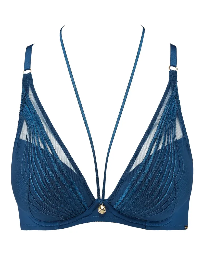Aubade Cindy Bruna BH mit Stickerei - Blau Blau