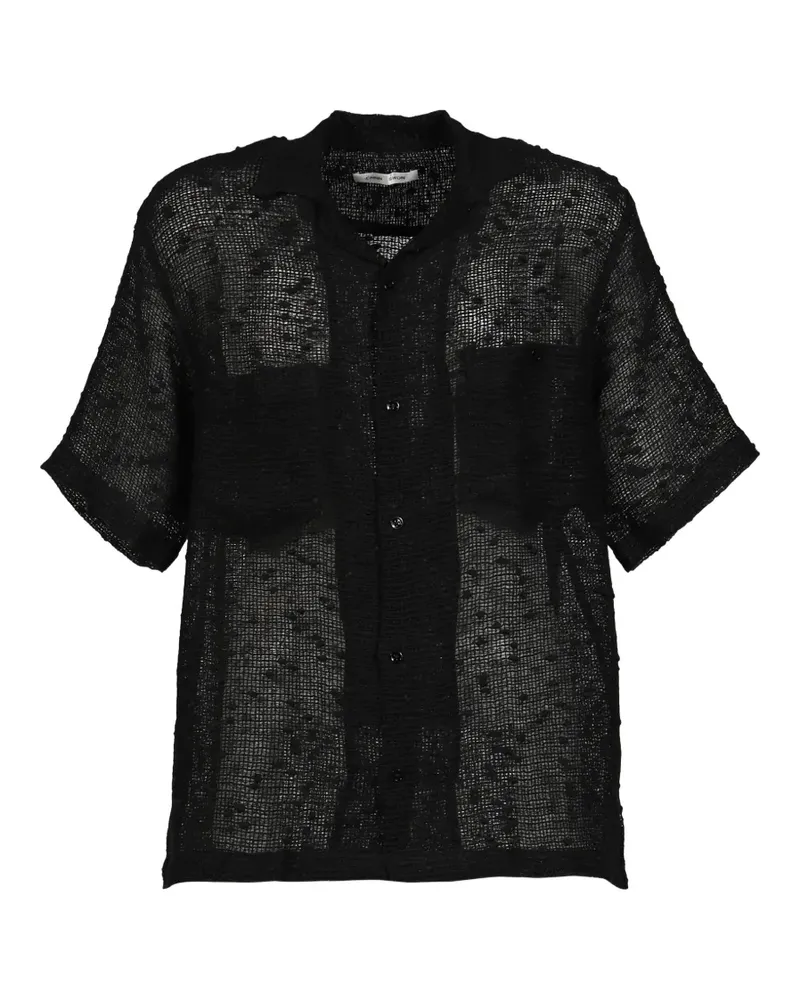 CMMN SWDN Dexter Hemd aus Mesh - Schwarz Schwarz