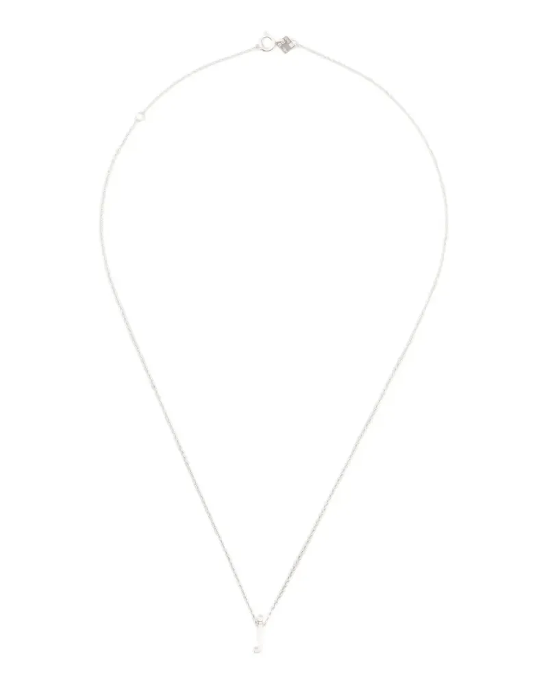 Le Gramme alphabet necklace - Silber Silber