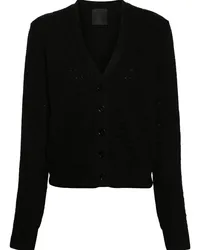 Givenchy V-Ausschnitt-Cardigan aus 4G-Jacquard Schwarz