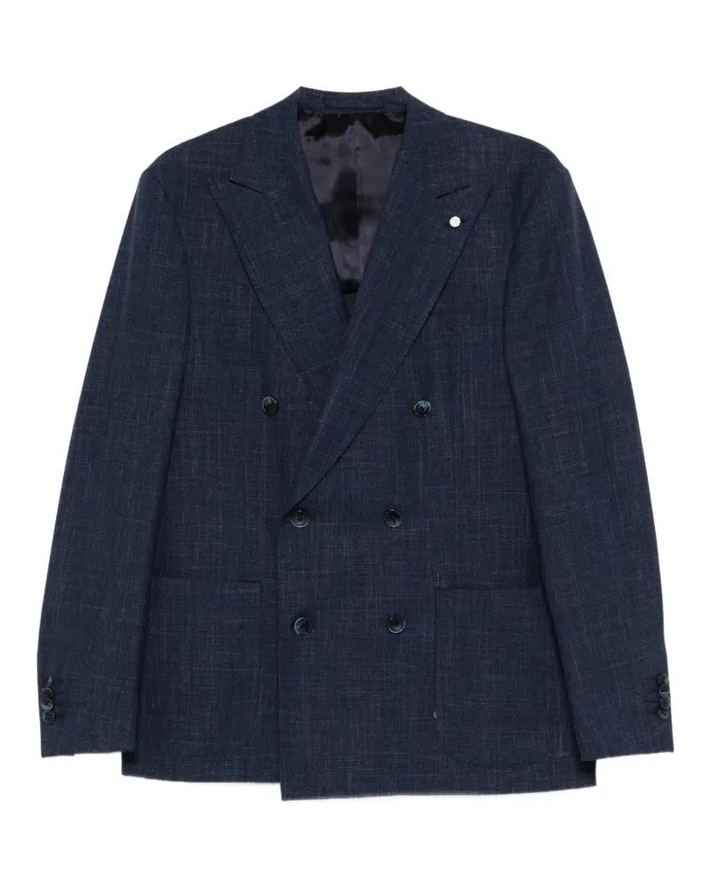 Luigi Bianchi Mantova double-breasted blazer - Blau Blau