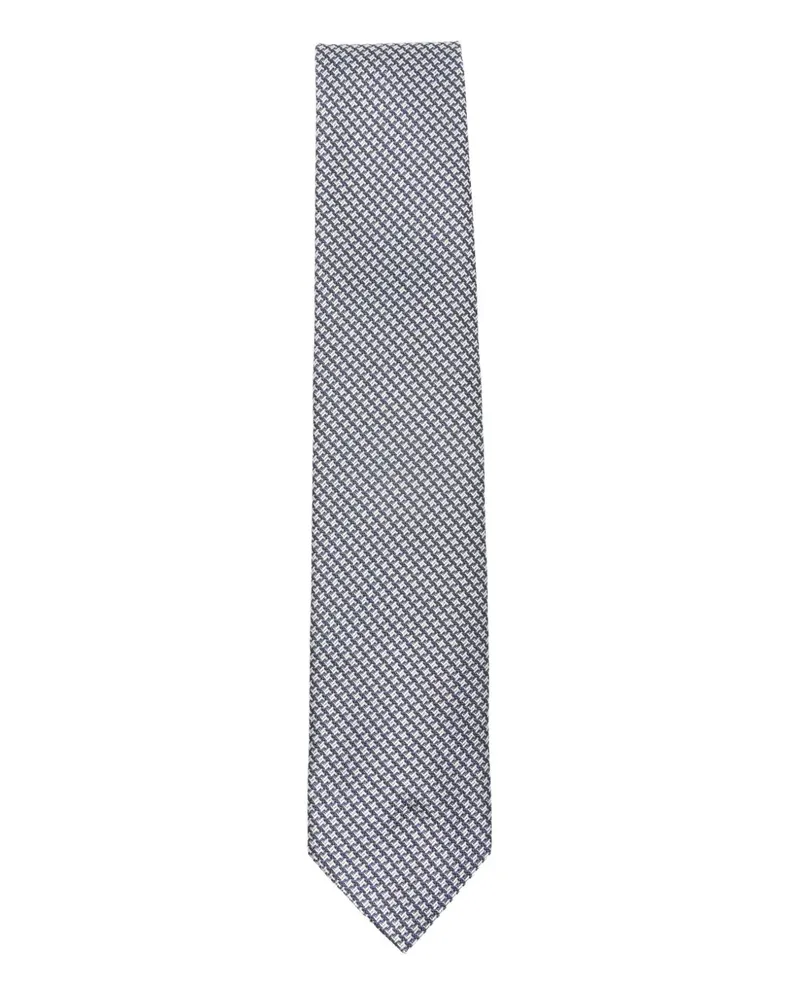 Tom Ford patterned tie - Blau Blau