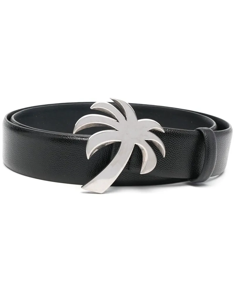 Palm Angels Gürtel mit Palmenschnalle - Schwarz Schwarz