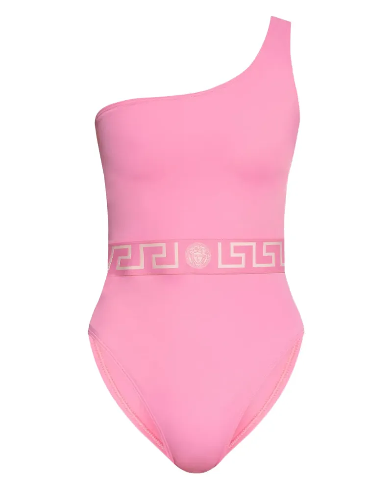Versace Badeanzug mit Greca-Muster - Rosa Rosa