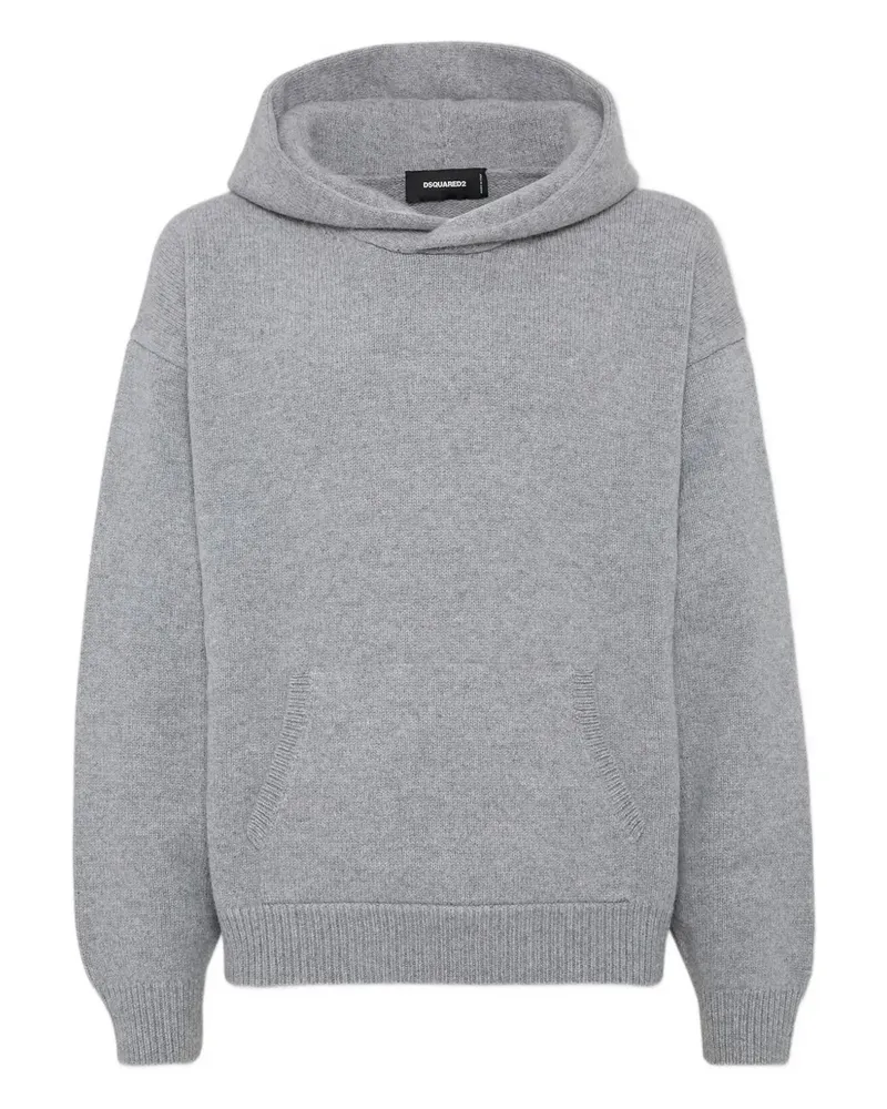 Dsquared2 Hoodie aus Wolle - Grau Grau