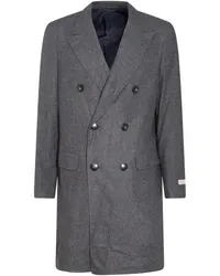 Canali double-breasted coat Grau