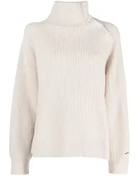 Calvin Klein Gerippter Strickpullover Nude