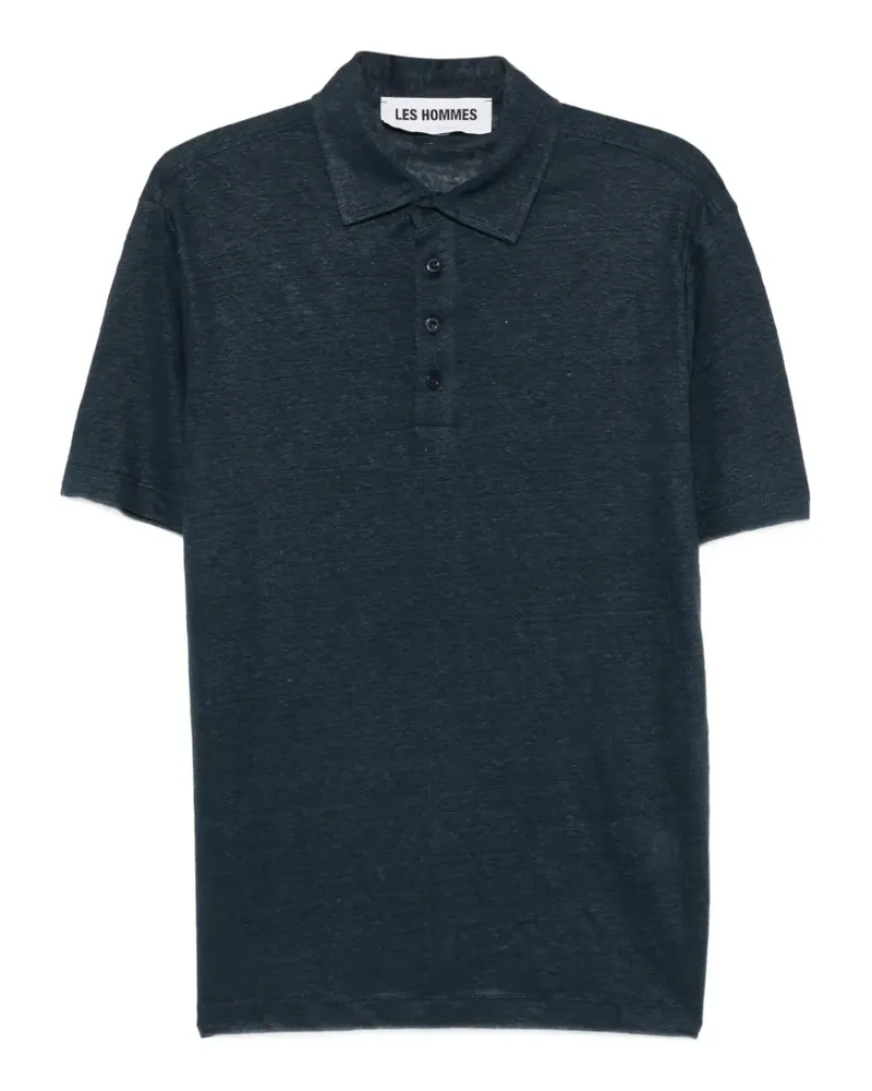 Les Hommes short-sleeve polo shirt - Blau Blau