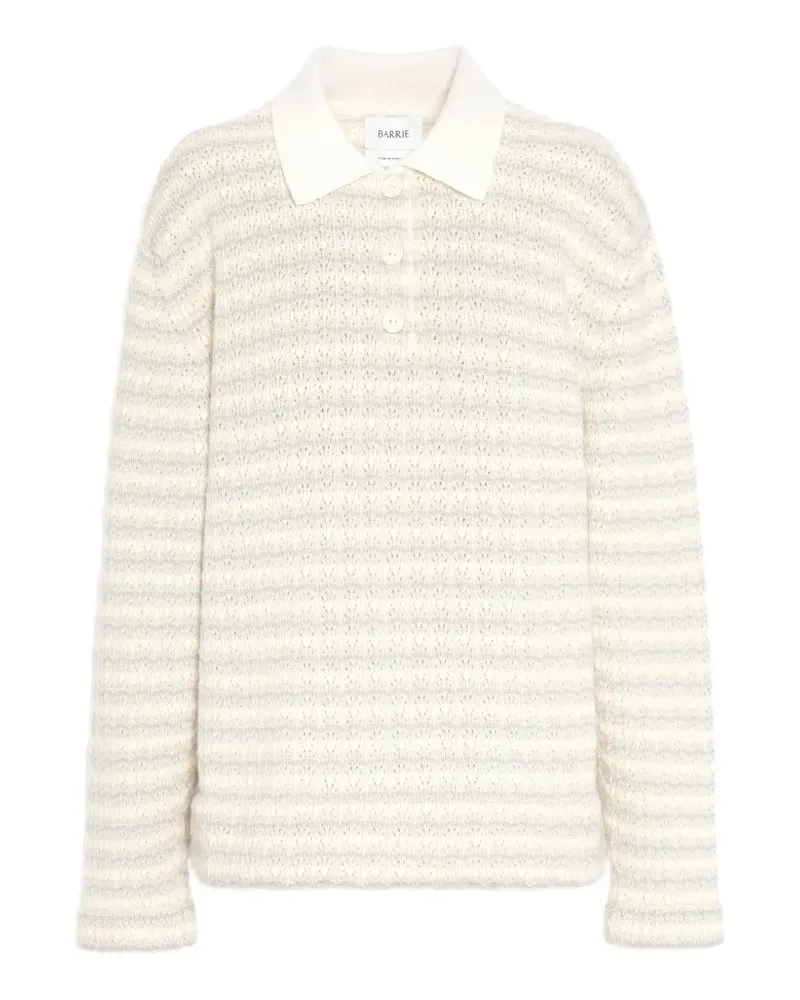 Barrie Gestreiftes Poloshirt - Nude Nude
