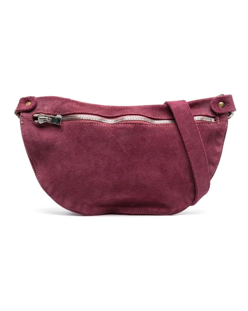 GUIDI Gürteltasche aus Wildleder Violett