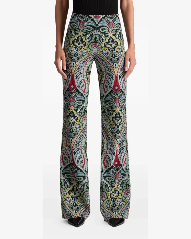 Alice + Olivia Teeny Hose mit Paisleymuster - Grün Grün