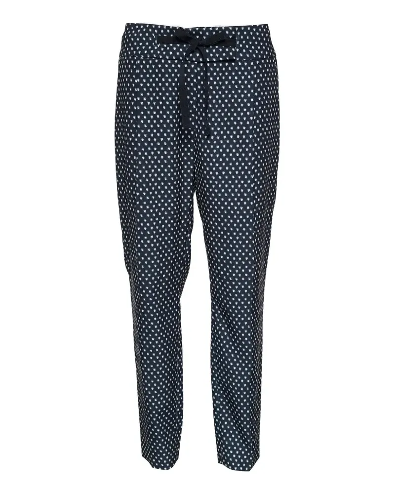 Max Mara polka-dot tie-waist trousers - Schwarz Schwarz