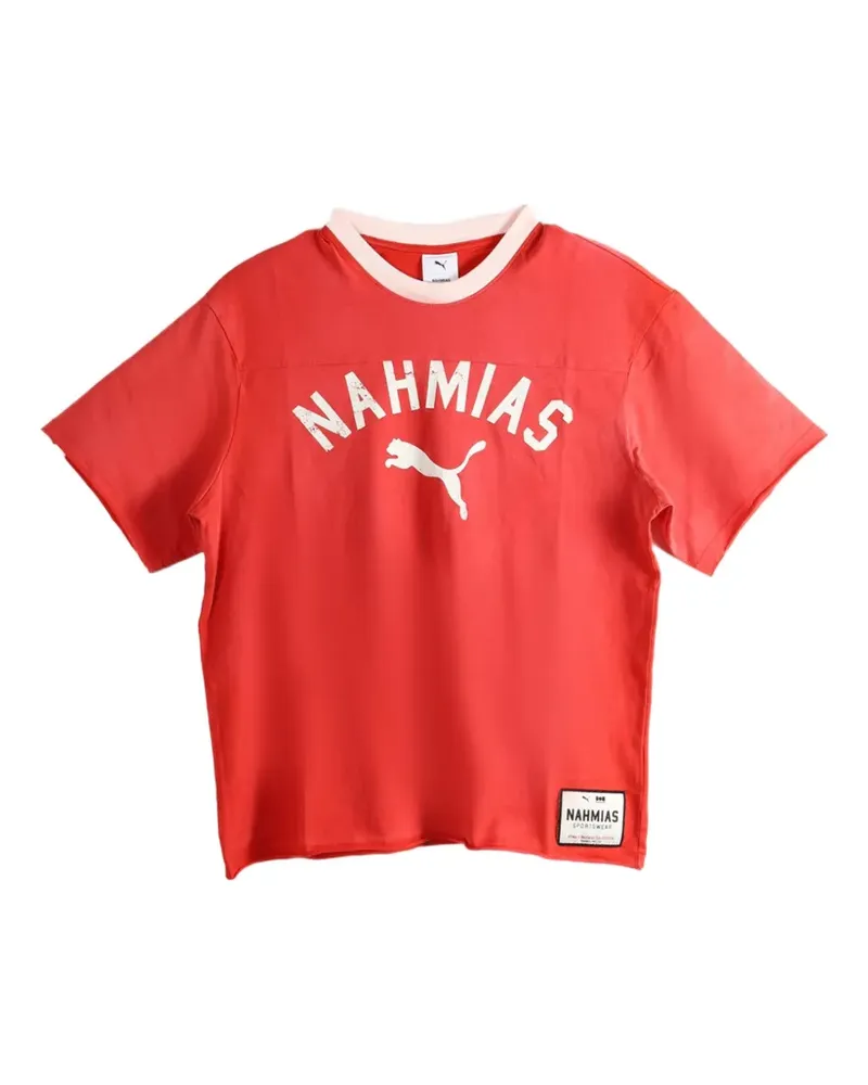 Puma x Nahmias logo-print T-shirt - Rot Rot