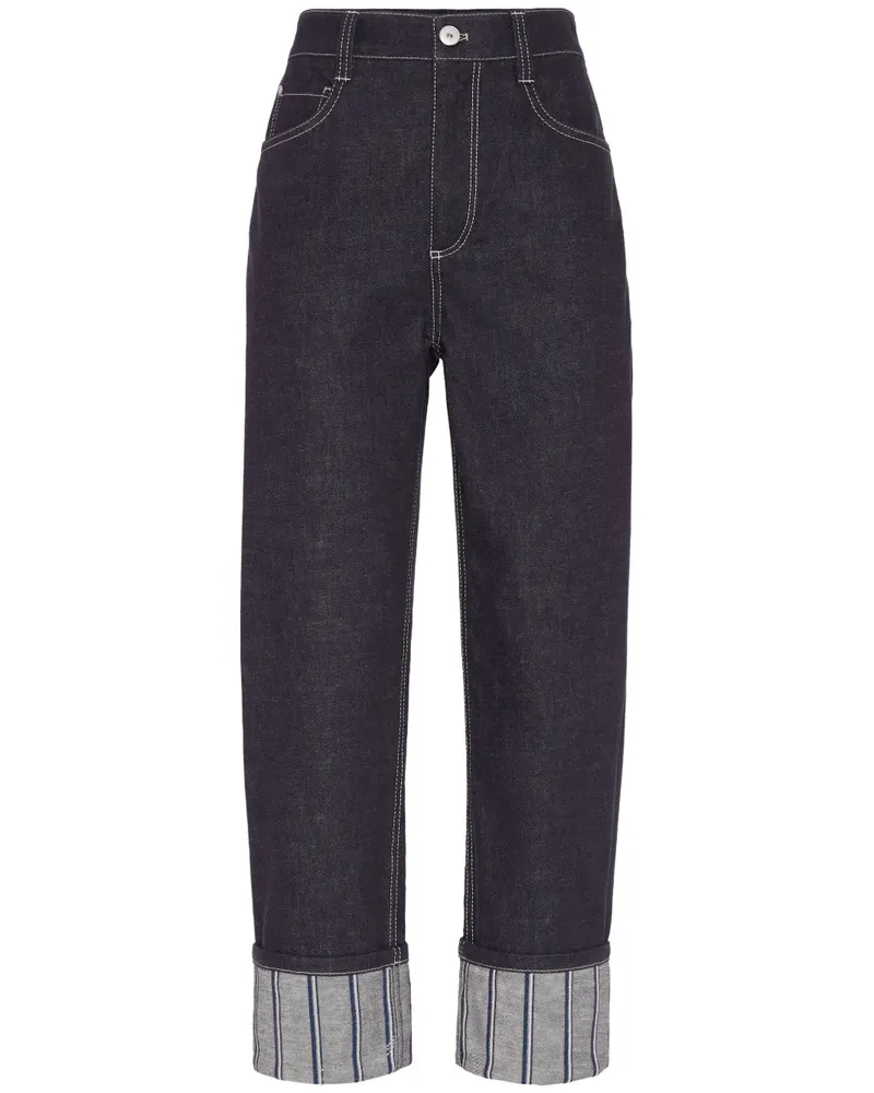 Brunello Cucinelli Jeans mit Streifendetail - Blau Blau
