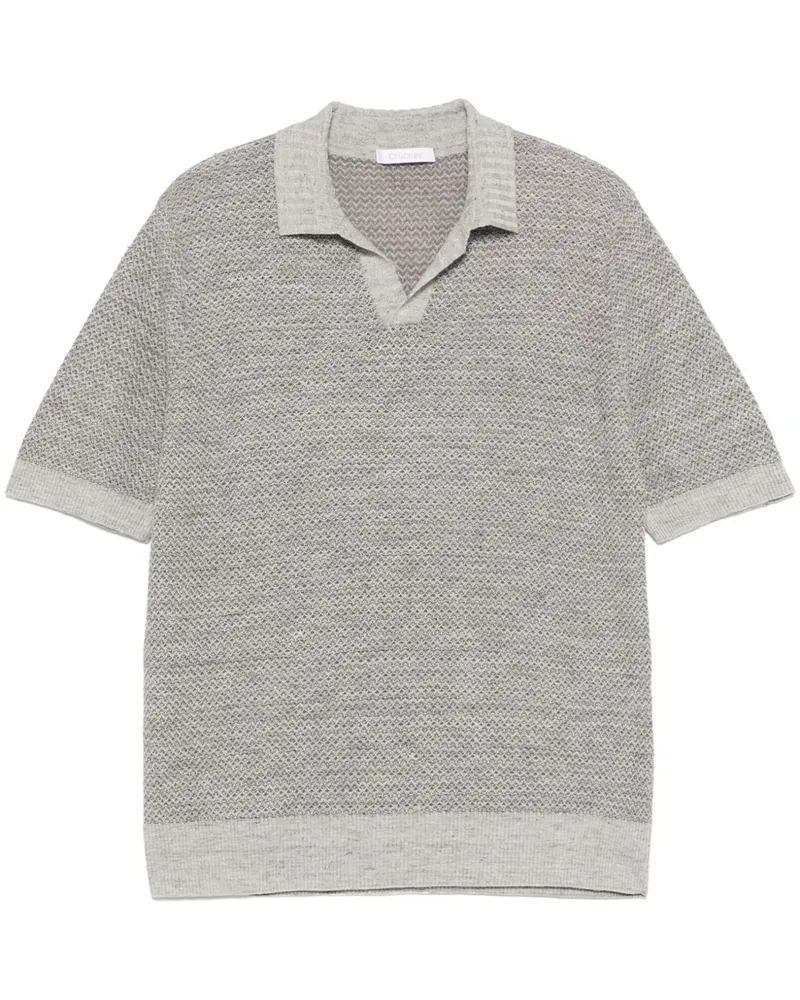 Cruciani Gestricktes T-Shirt - Grau Grau