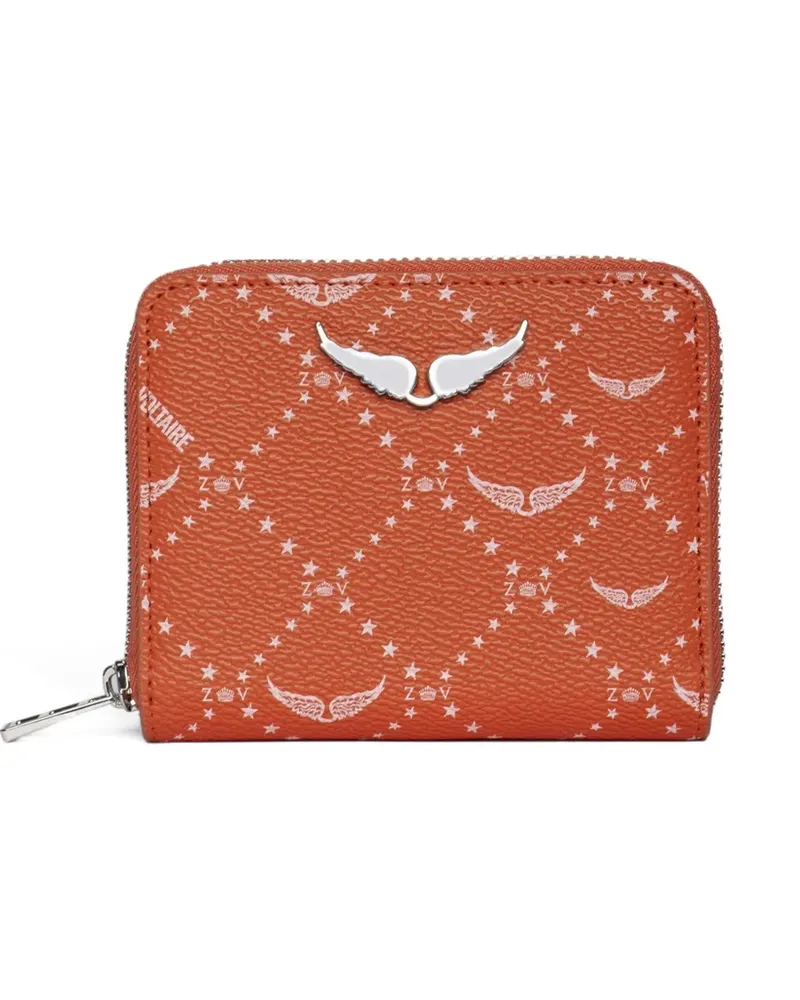 Zadig & Voltaire Portemonnaie mit Monogramm-Print - Orange Orange