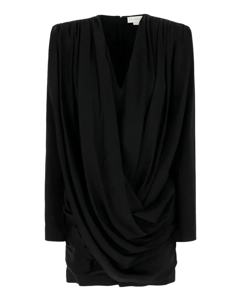 Stella McCartney draped dress - Schwarz Schwarz