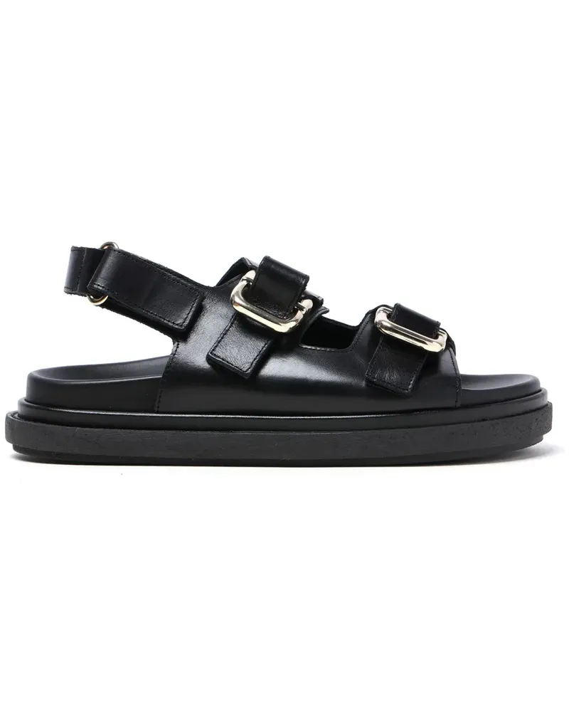 Alohas Flache Sandalen - Schwarz Schwarz