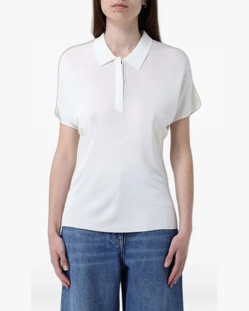 MEIMEIJ batwing-sleeve polo shirt - Weiß Weiß