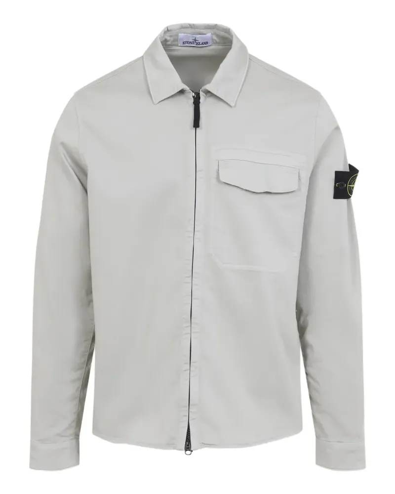 Stone Island zip pocket cotton shirt - Nude Nude