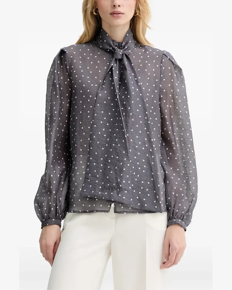Silvian Heach Tiniz Bluse mit Polka Dots - Grau Grau