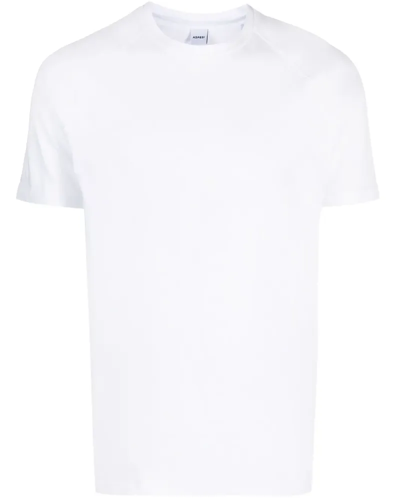ASPESI T-Shirt mit Raglanärmeln - Weiß Weiß