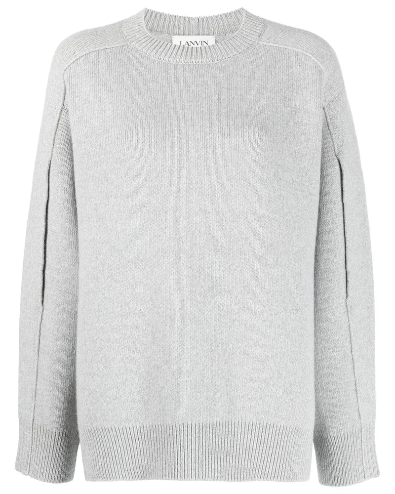 Lanvin Pullover mit rundem Ausschnitt Grau