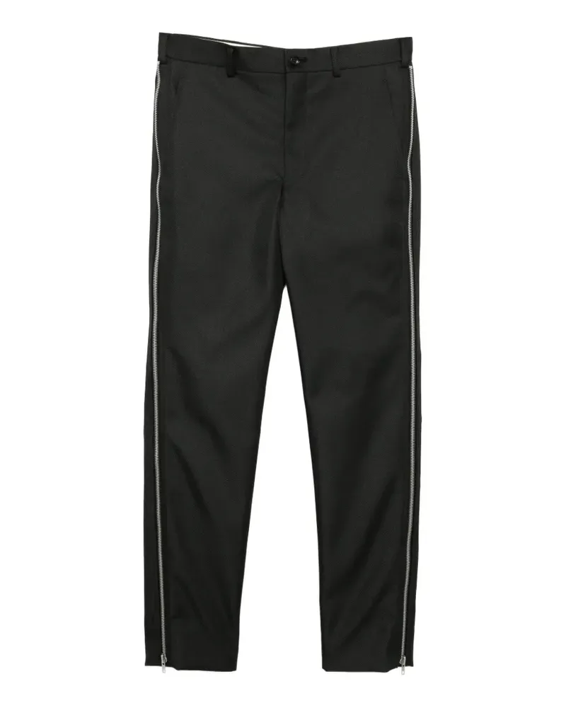 Comme des Garçons zip-detail trousers - Schwarz Schwarz