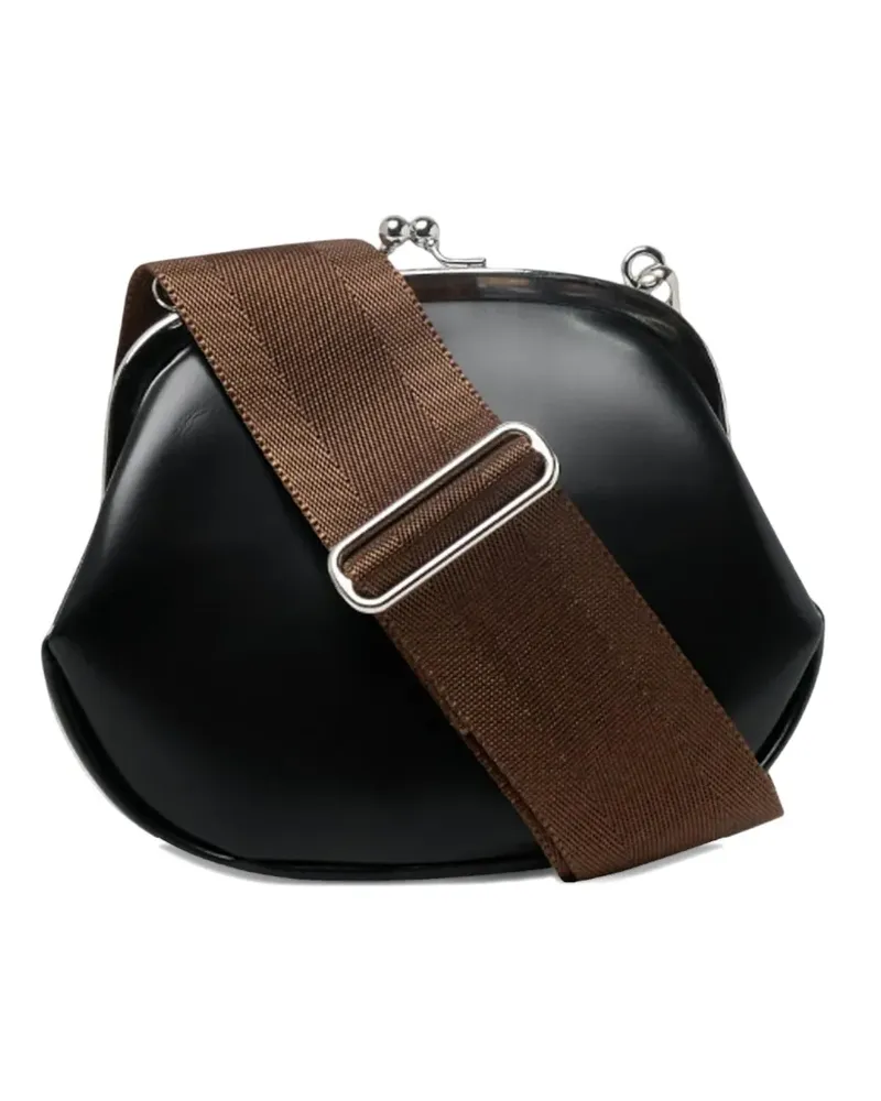 Comme des Garçons clasp-fastening mini bag - Schwarz Schwarz