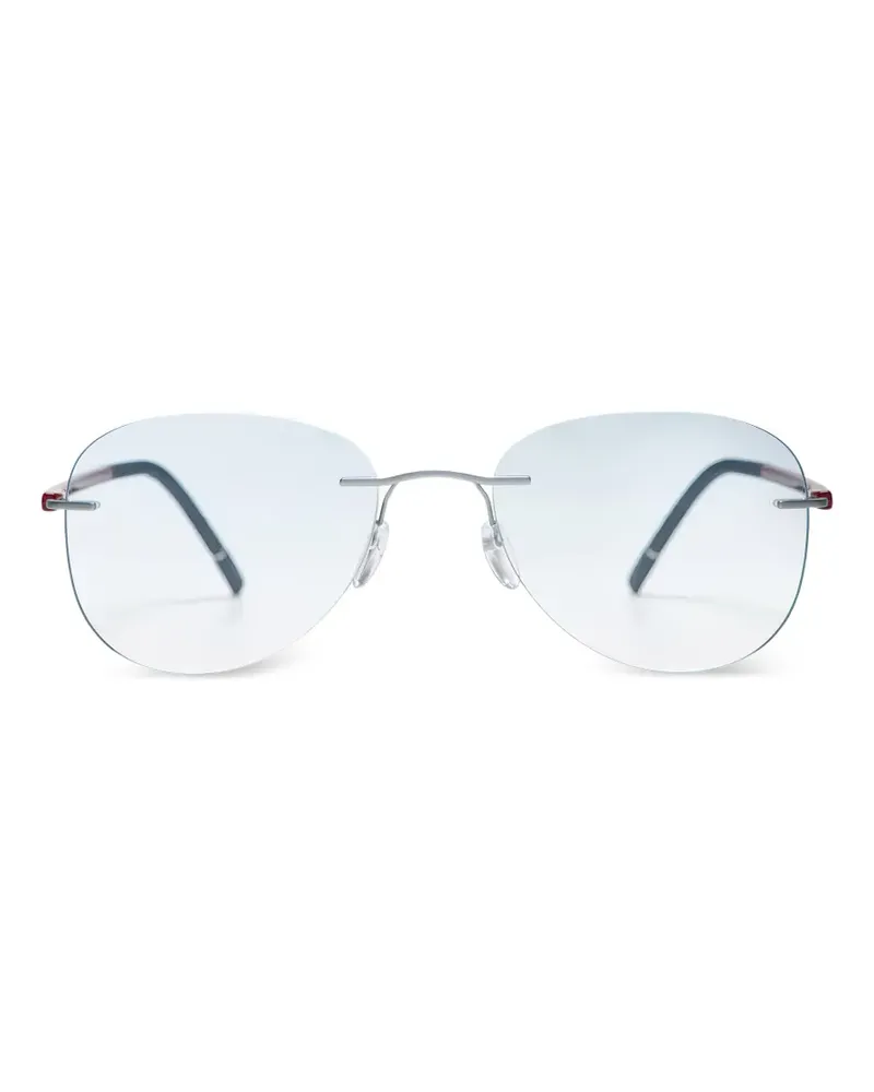Silhouette Klassische Pilotenbrille - Silber Silber