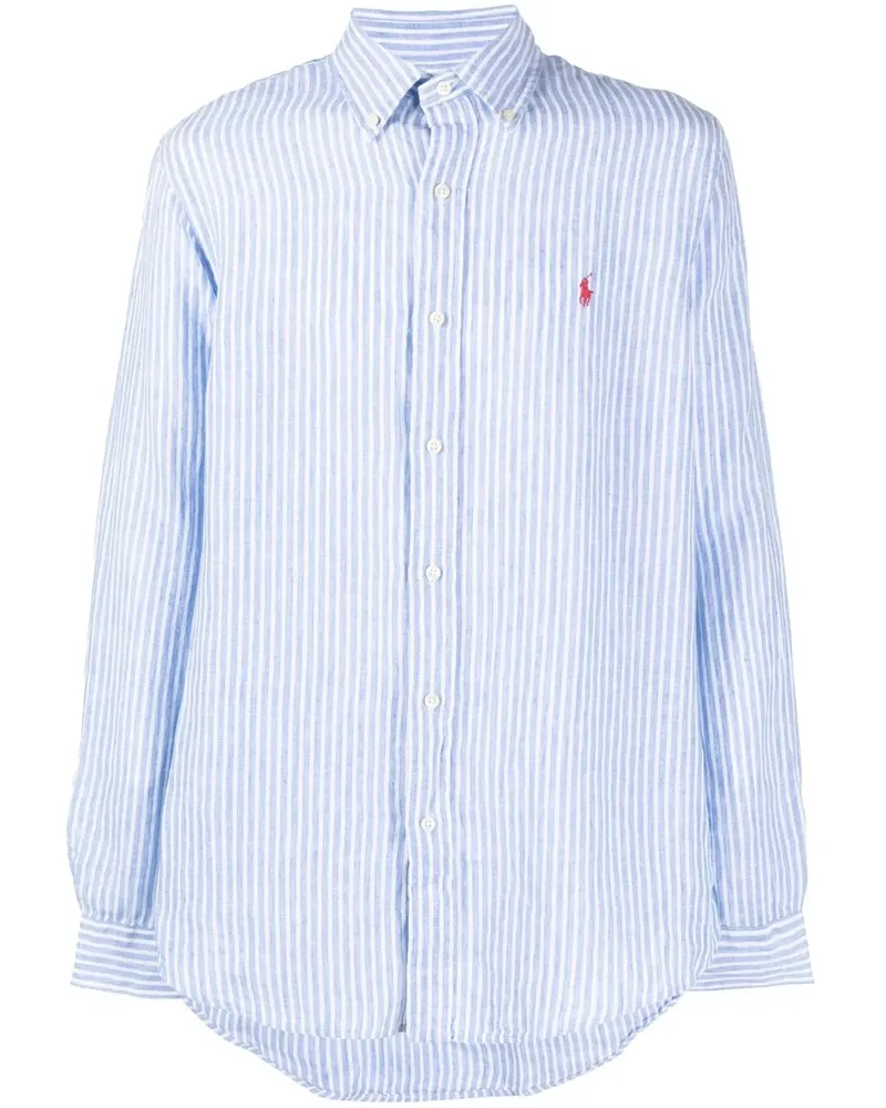 Ralph Lauren striped button-up shirt - Blau Blau