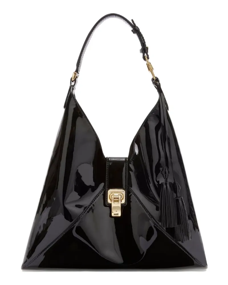 Ermanno Scervino Dudu Schultertasche mit Quastendetail - Schwarz Schwarz