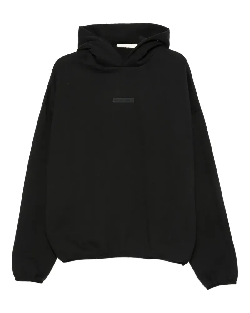 Fear of God Hoodie mit Logo-Schild - Schwarz Schwarz
