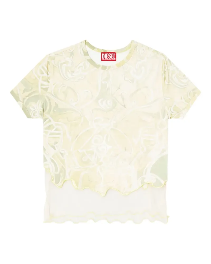 Diesel T-Inlay T-Shirt - Nude Nude