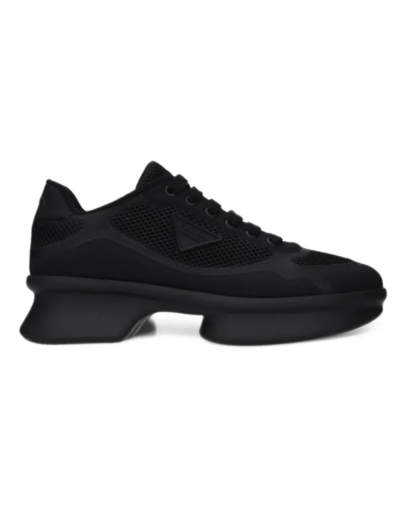 Prada Sneakers mit Logo-Detail - Schwarz Schwarz