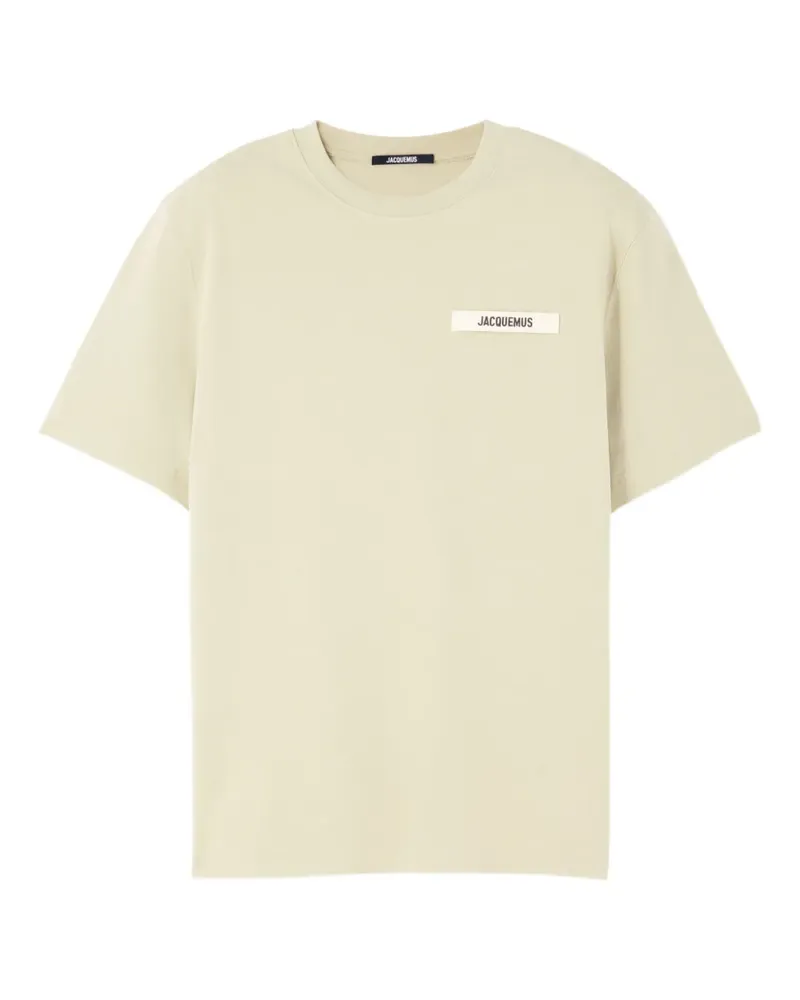 Jacquemus Gros Grain T-Shirt mit Logo-Patch - Grün Grün