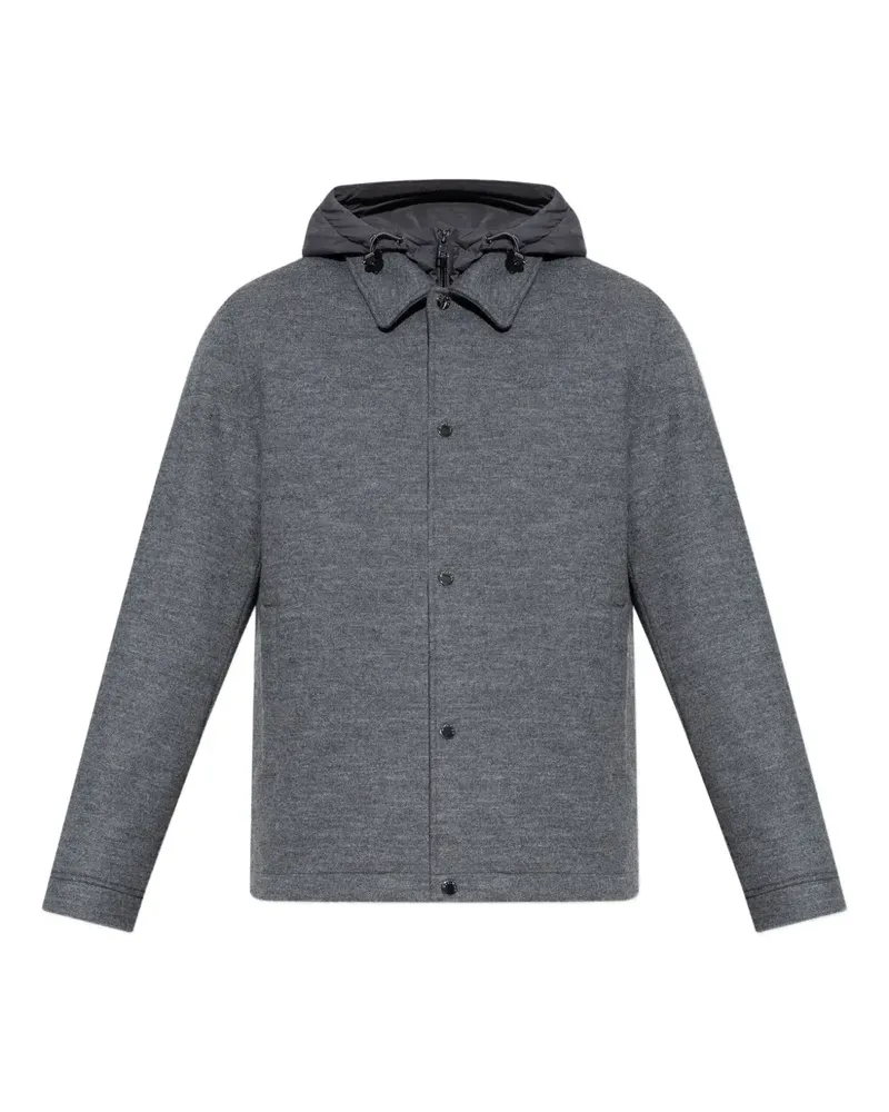 Woolrich Hemdjacke mit Knöpfen - Grau Grau