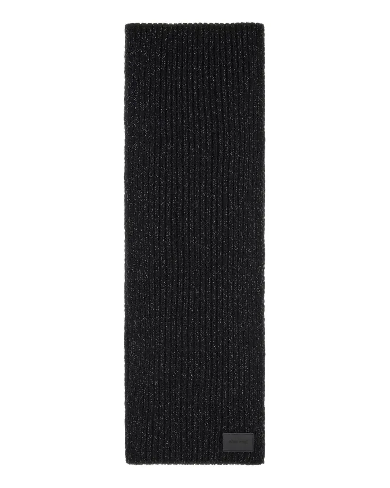 Roberto Cavalli Schal mit Logo-Detail - Schwarz Schwarz