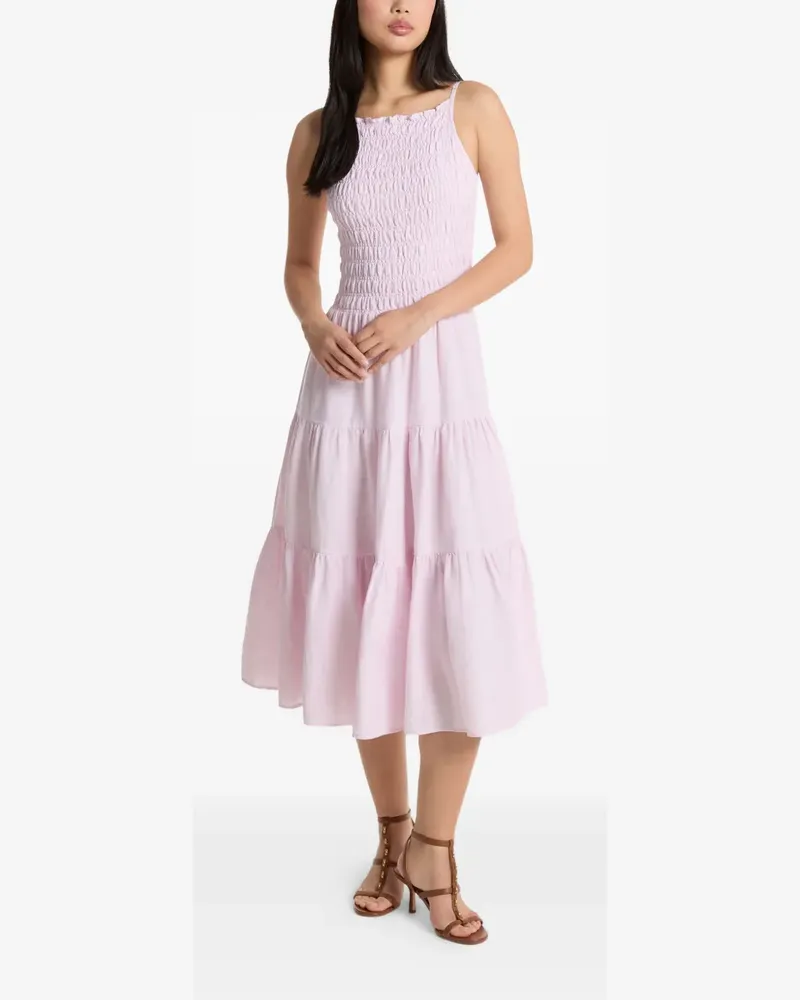 Michael Kors smocked tiered dress - Rosa Rosa