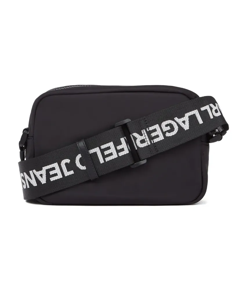 Karl Lagerfeld Umhängetasche mit Logo-Print - Schwarz Schwarz