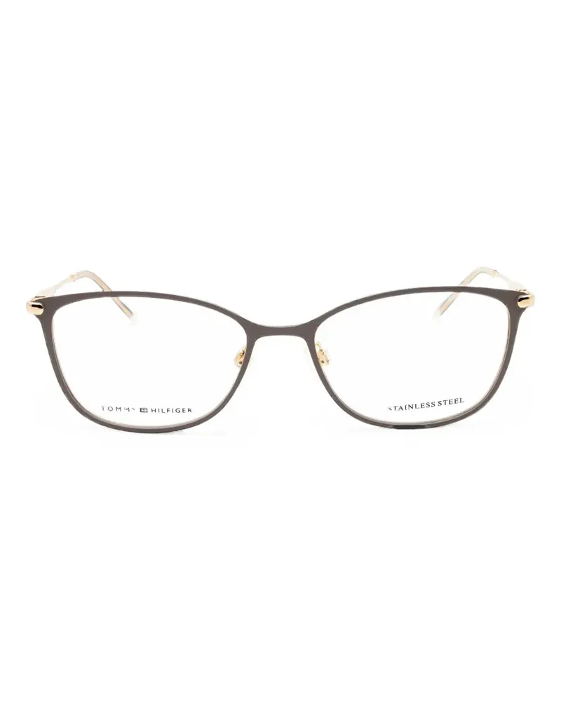 Tommy Hilfiger rectangle-frame glasses - Grau Grau