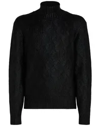 Karl Lagerfeld Beschichteter Rollkragenpullover Schwarz