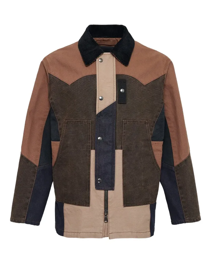 Andersson Bell Jacke mit Patch-Einsatz - Braun Braun