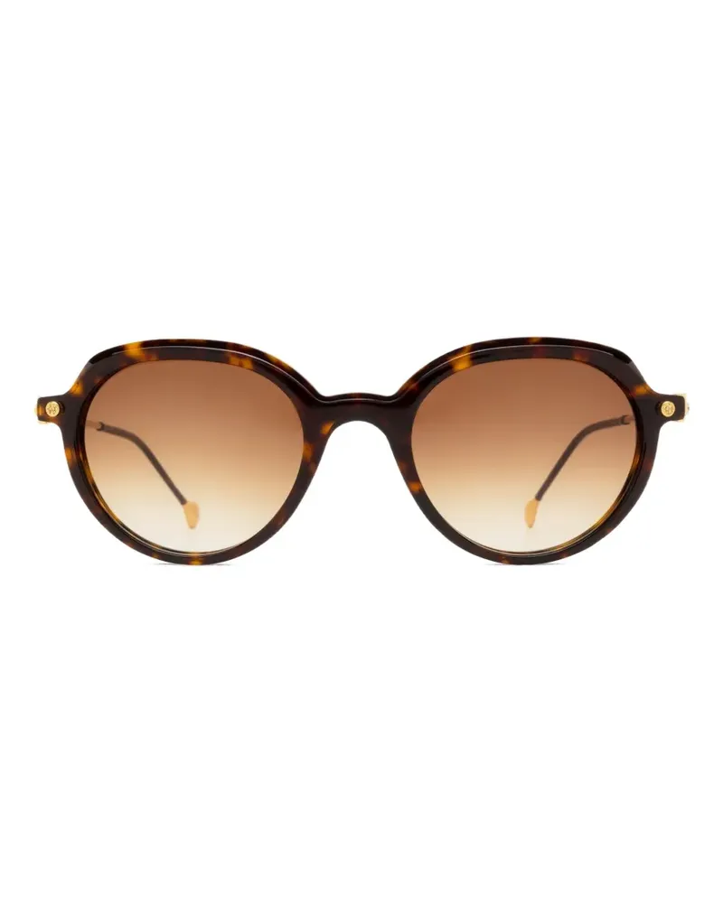 Yohji Yamamoto round-frame sunglasses - Braun Braun